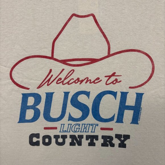 Welcome to Busch Light Country Oversized Beer Promo Tee XL - Picture 2 of 4